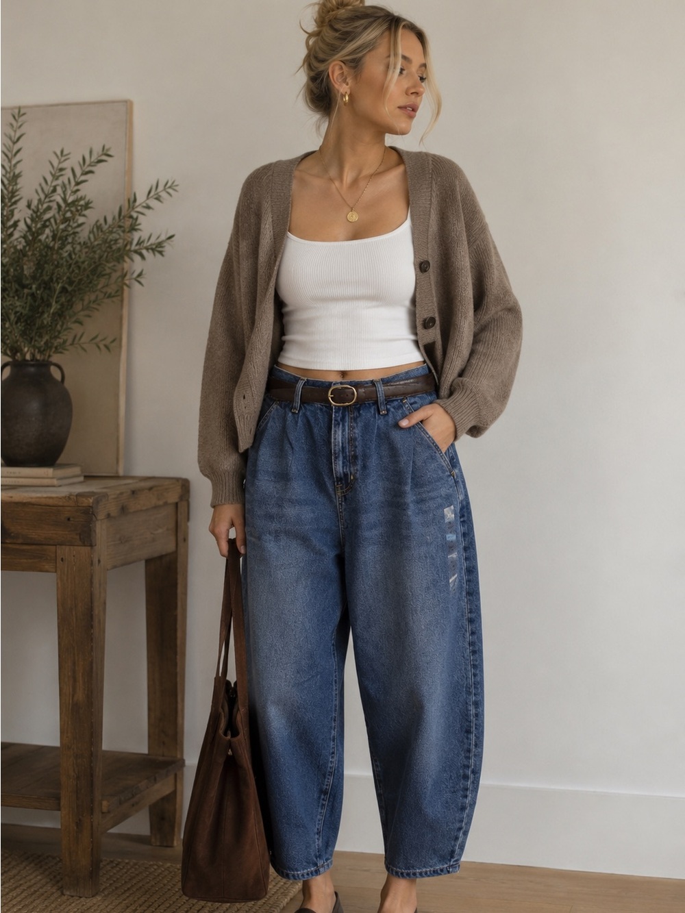American Eagle Outfitters  Indigo Barrel Jeans